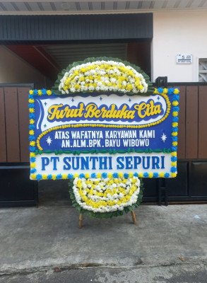 Papan Bunga Duka di Sentani Timur